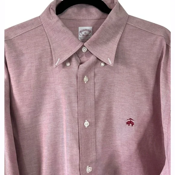 Brooks Brothers Mens XL Button Down Long Sleeve Polo Oxford Shirt - Picture 2 of 6